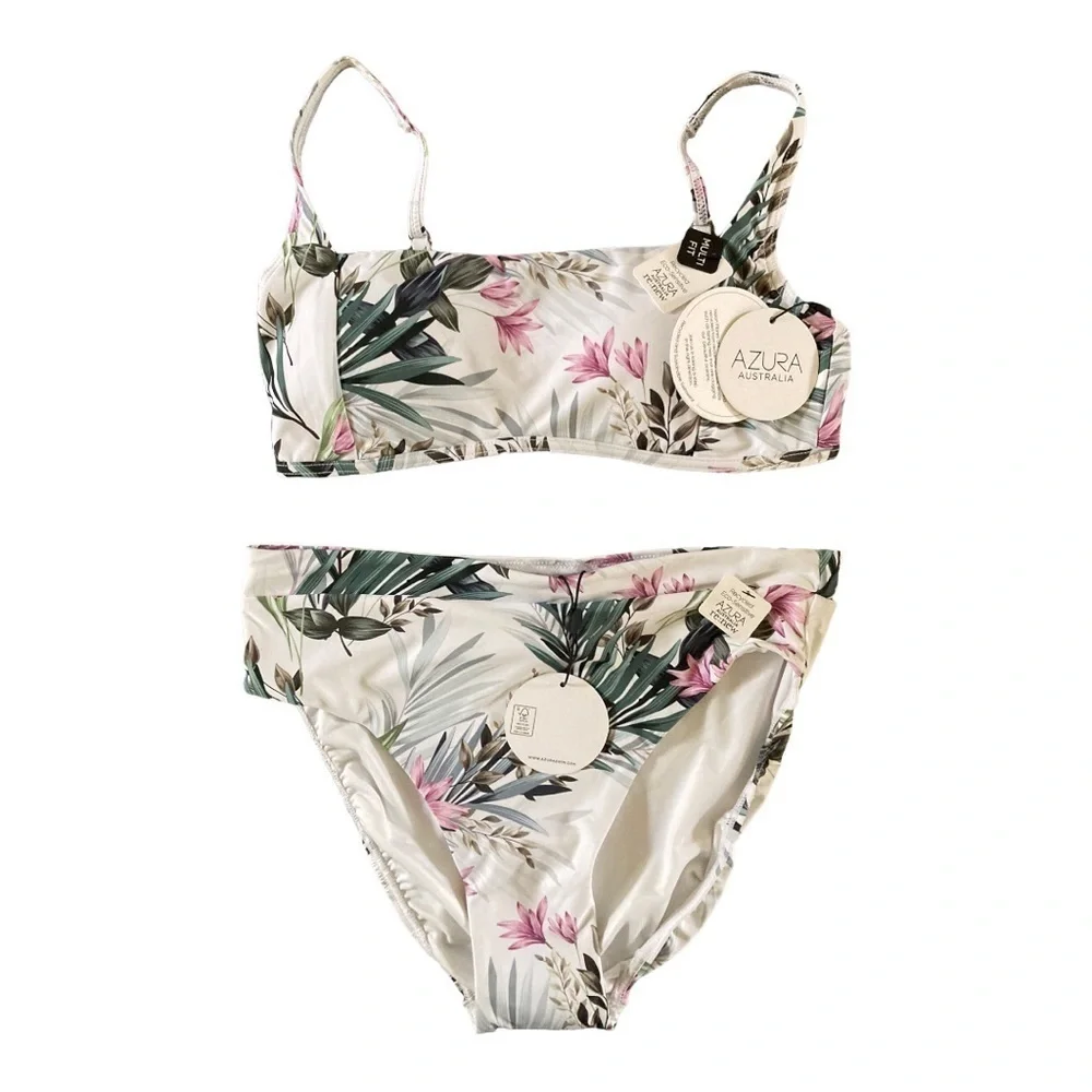 NWT Azura Australia Sofia Tropical Floral Print Bikini